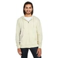 thumbnail image 1 of Clementine Men Women French Terry Hoodie Unisex zip-up Sweatshirt - Medium - Cream Color, 1 of 6