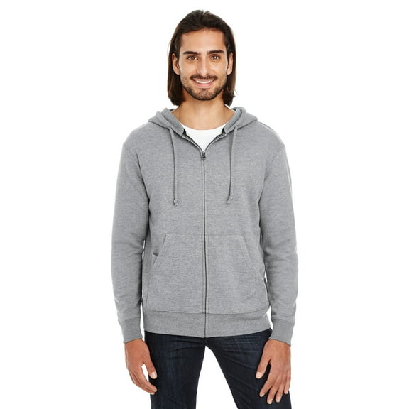 Clementine Men Women French Terry Hoodie Unisex zip-up Sweatshirt - Medium