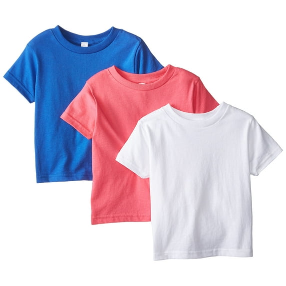 Clementine Short Sleeve Basic T-Shirts, 3-pack (Toddler Girls)