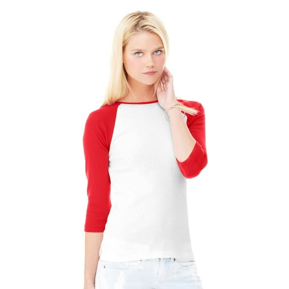 Clementine Womens 3/4-Sleeve Baseball T-Shirt