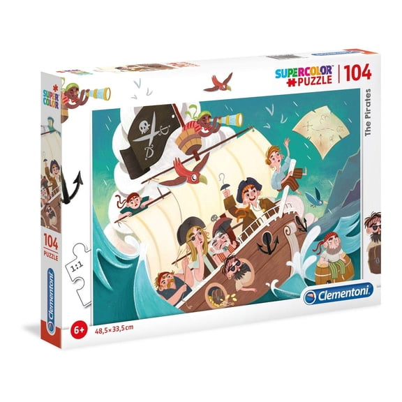 Clementoni 27278 104pc Puzzle-Pirates, Multi-Coloured