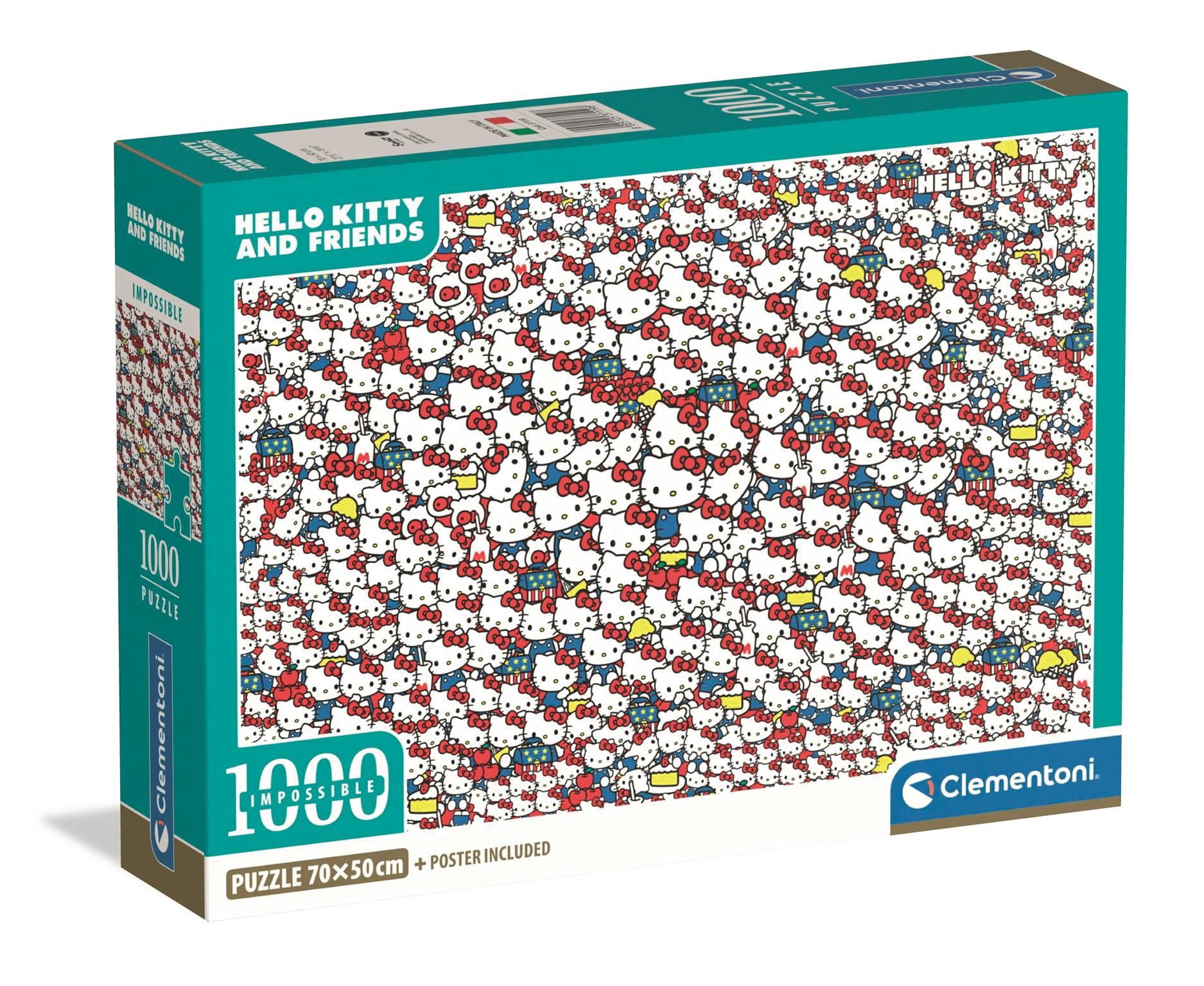 Clementoni 37119 Impossible Hello Kitty 1000 Piece Puzzle - Walmart.com