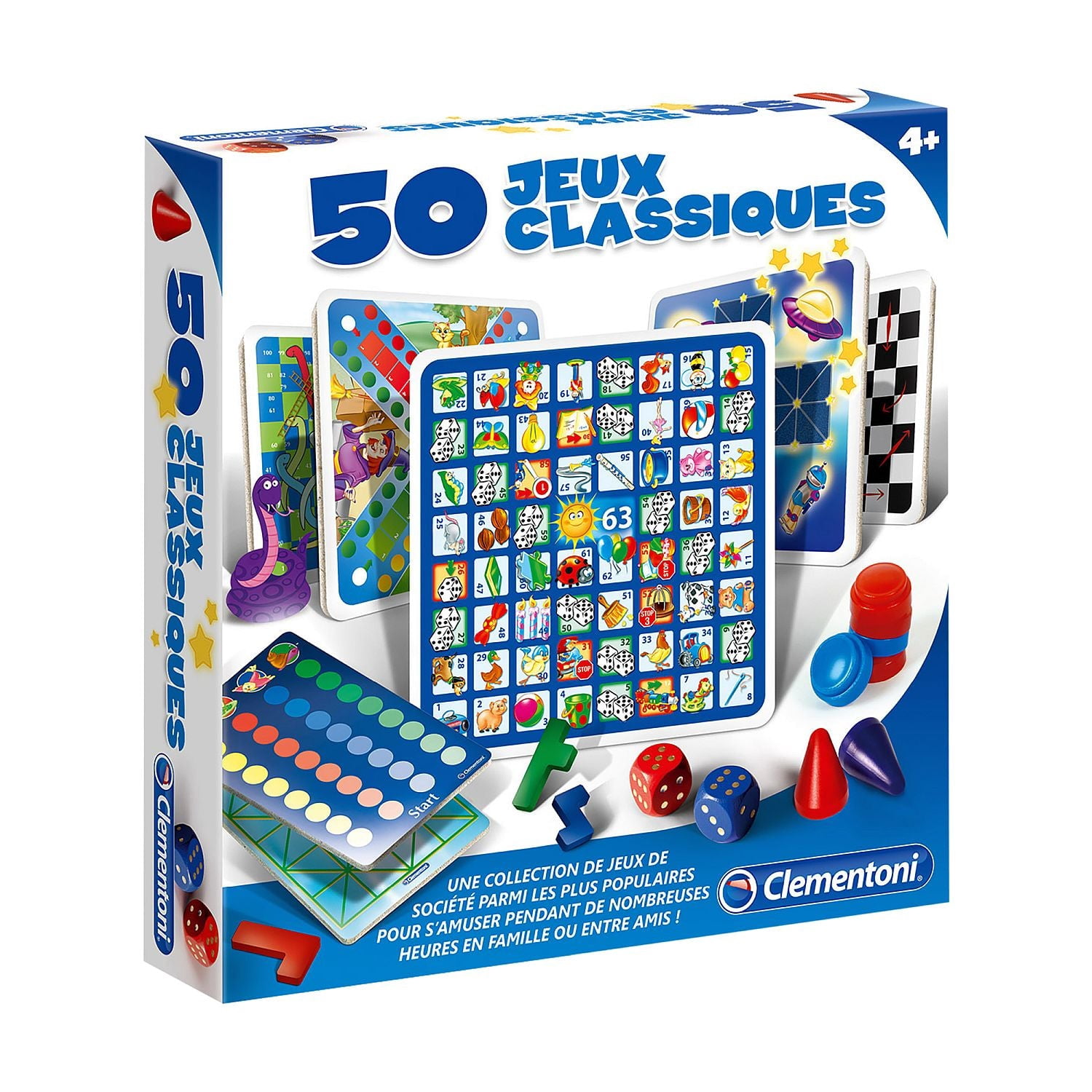 Clementoni - 50 Jeux Classiques (French) - Walmart.com