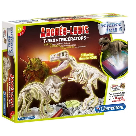 Clementoni - Archeo - Ludic T-Rex - Triceratops (French)