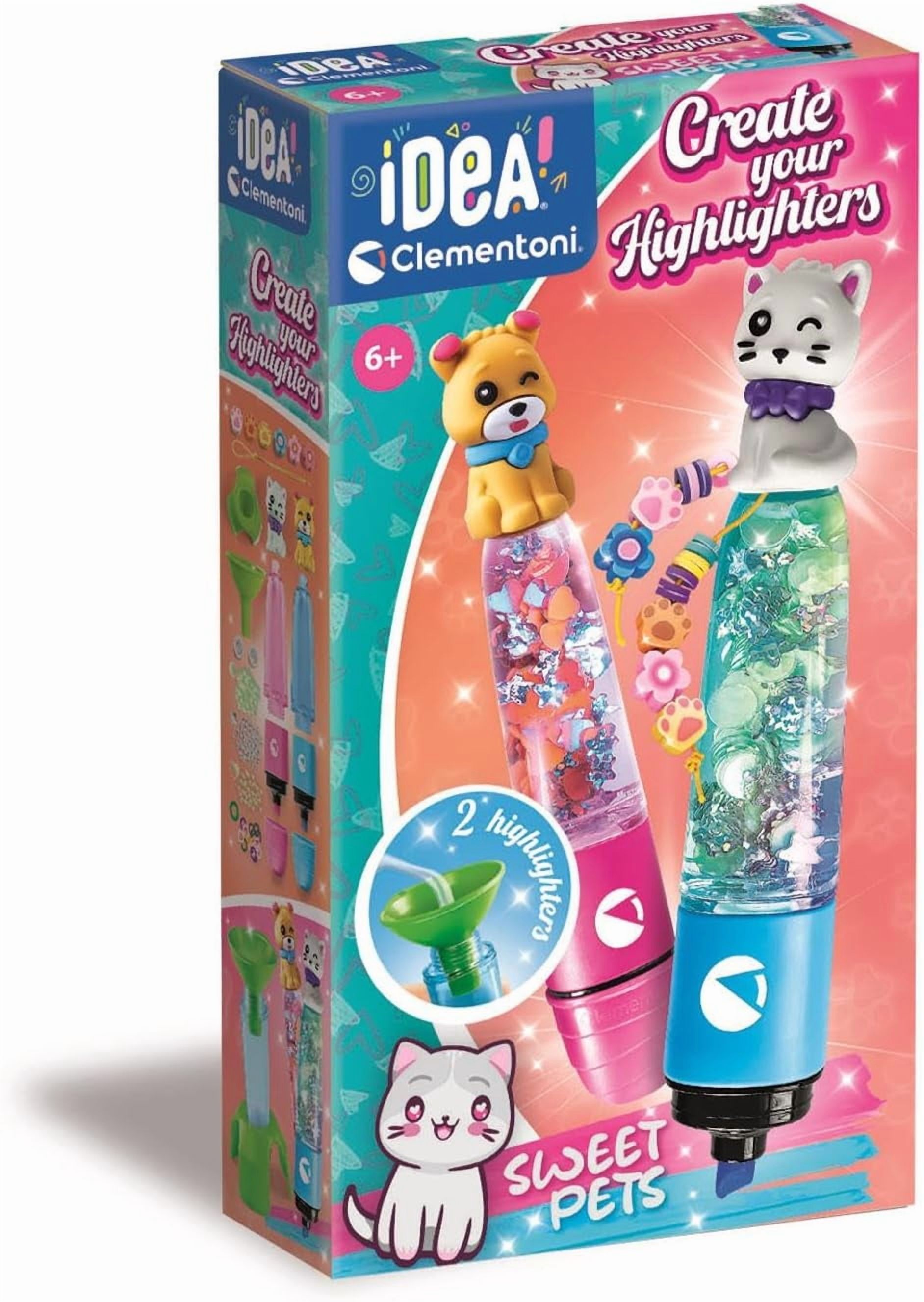 Clementoni Idea  Create Your Highlighters: Sweet Pets
