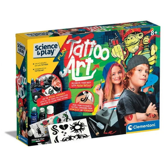 Clementoni - SCIENCE & PLAY: TATTOO ART