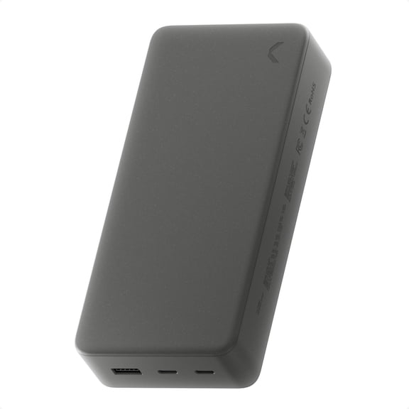 Clemm Portable Charger Quick Charging Power Bank (Graphite, 30000, Milliamp Hours)