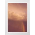 thumbnail image 1 of Clemons, Kathleen 17x24 White Modern Wood Framed Museum Art Print Titled - ME, Harpswell Rainbow through a stormy sky, 1 of 4