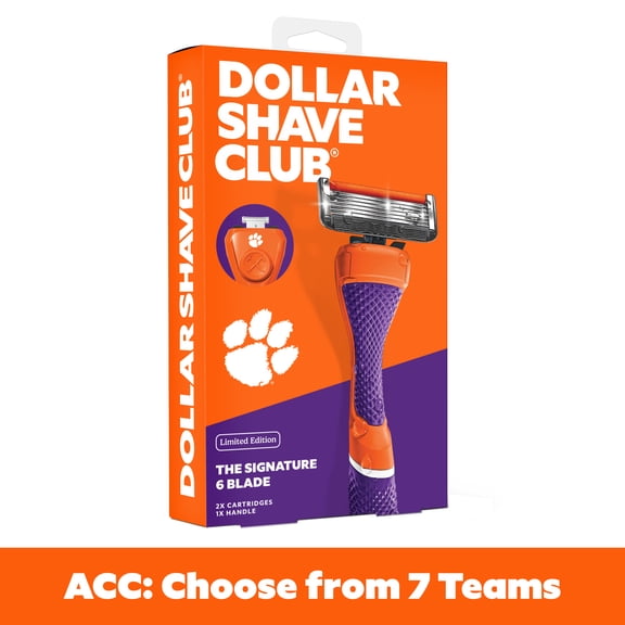 Dollar Shave Club Clemson 6-Blade Razor Starter Set