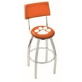 thumbnail image 1 of Clemson 25 Inch L8C4 Chrome Bar Stool With Back, 1 of 7