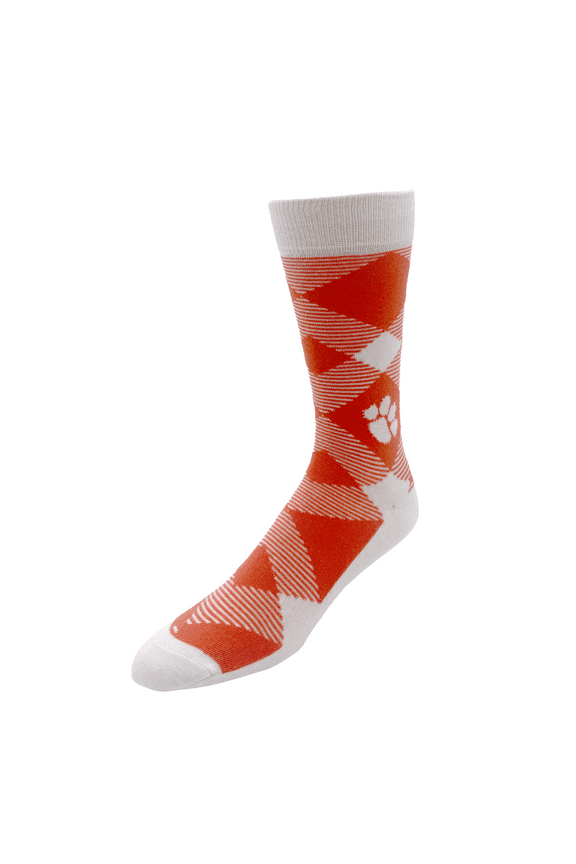 Clemson Cotton Socks, Large/X-Large