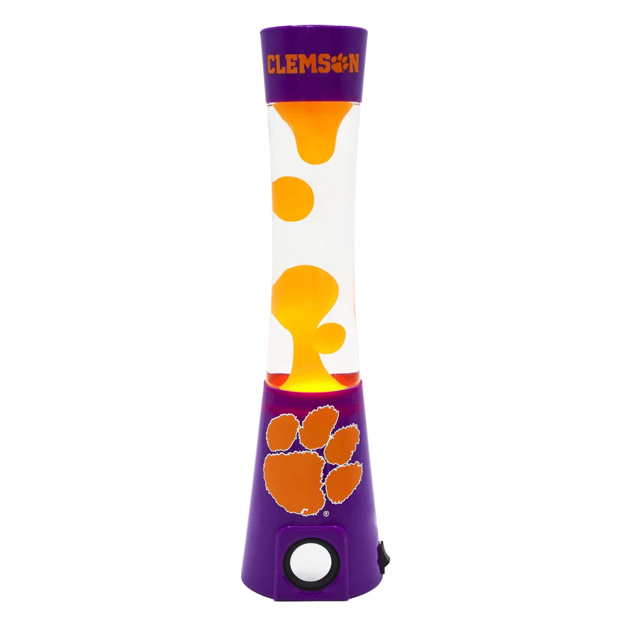 Clemson Tigers Magma Lamp with Bluetooth Speaker