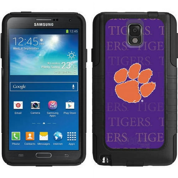 Clemson Repeating Design on OtterBox Commuter Series Case for Samsung Galaxy Note 3