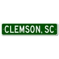 thumbnail image 1 of Clemson South Carolina Metal Wall Decor City Limit Sign Size: 4 x 16 Inch, 1 of 4