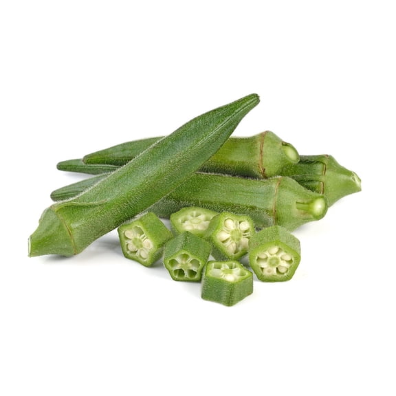 Clemson Spineless Green Okra Gumbo Premium Seed Packet