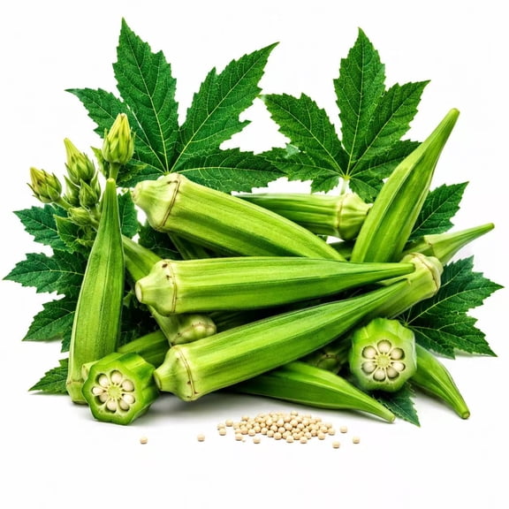 Clemson Spineless Okra Seeds for Planting (250+ Seeds, 0.5 oz) Heirloom Non-GMO Okra Seeds, Vegetable Seeds for Outdoor Garden, Raised Beds & Containers, Easy to Grow Garden Vegetable Seeds