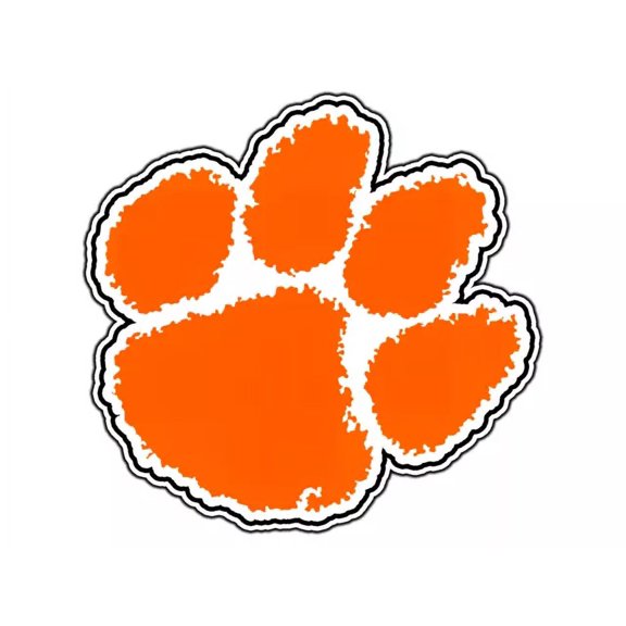Clemson Tig Paw Vinyl Decal Sticker