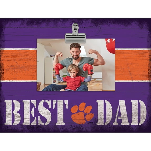 Clemson Tigers 10'' x 10'' Best Dad Clip Frame