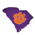 thumbnail image 1 of Clemson Tigers 12" Logo State Sign, 1 of 2