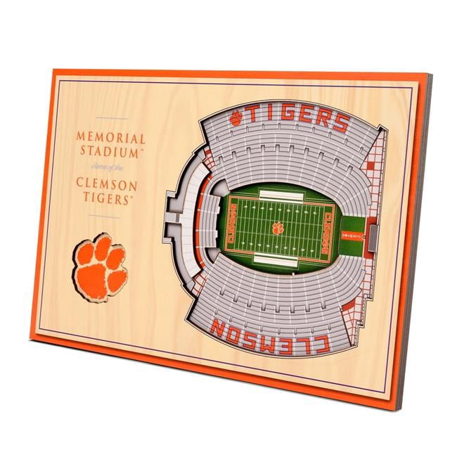 Clemson Tigers 3D StadiumViews Desktop Display - Walmart.com