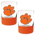 thumbnail image 1 of Clemson Tigers 2-Pack 14oz. Rocks Glass Set with Silcone Grip, 1 of 1