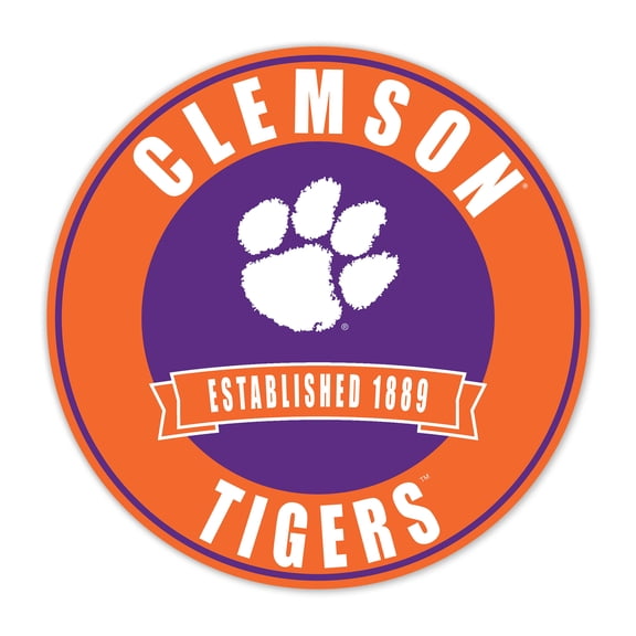 Clemson Tigers 24" Circle with Banner