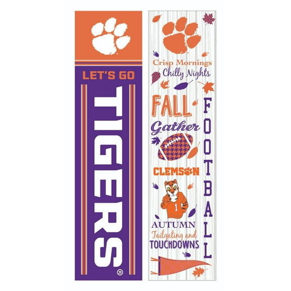 Clemson Tigers 47" Double Sided Fall Leaner Fan Sign