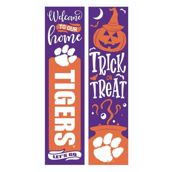 Clemson Tigers 47" Double Sided Halloween Leaner Fan Sign
