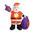 thumbnail image 1 of Clemson Tigers 7' Inflatable Santa, 1 of 1