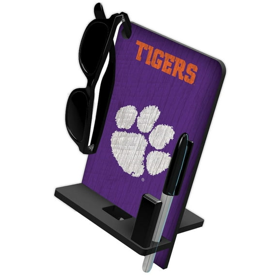 Clemson Tigers Four in One Desktop Phone Stand