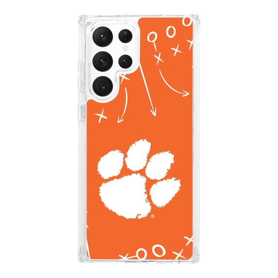 Clemson Tigers HD Phone Case for Samsung Galaxy S22 Ultra (Playbook) by Affinity Bands