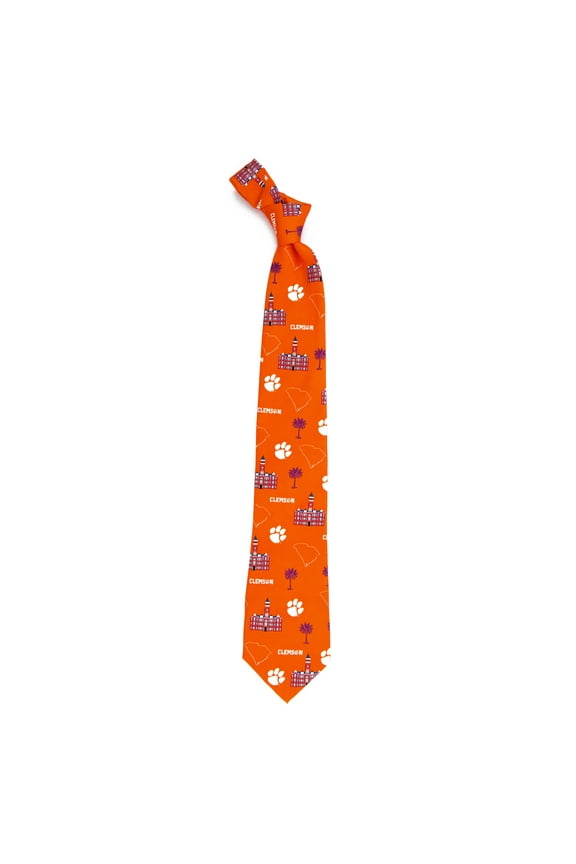 Clemson Tigers Hometown Silk Tie