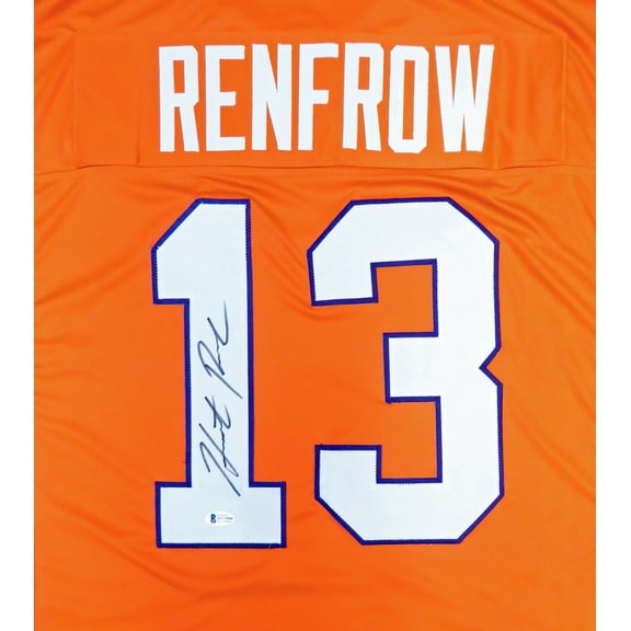 Clemson Tigers Hunter Renfrow Autographed Orange Jersey Beckett BAS 185734