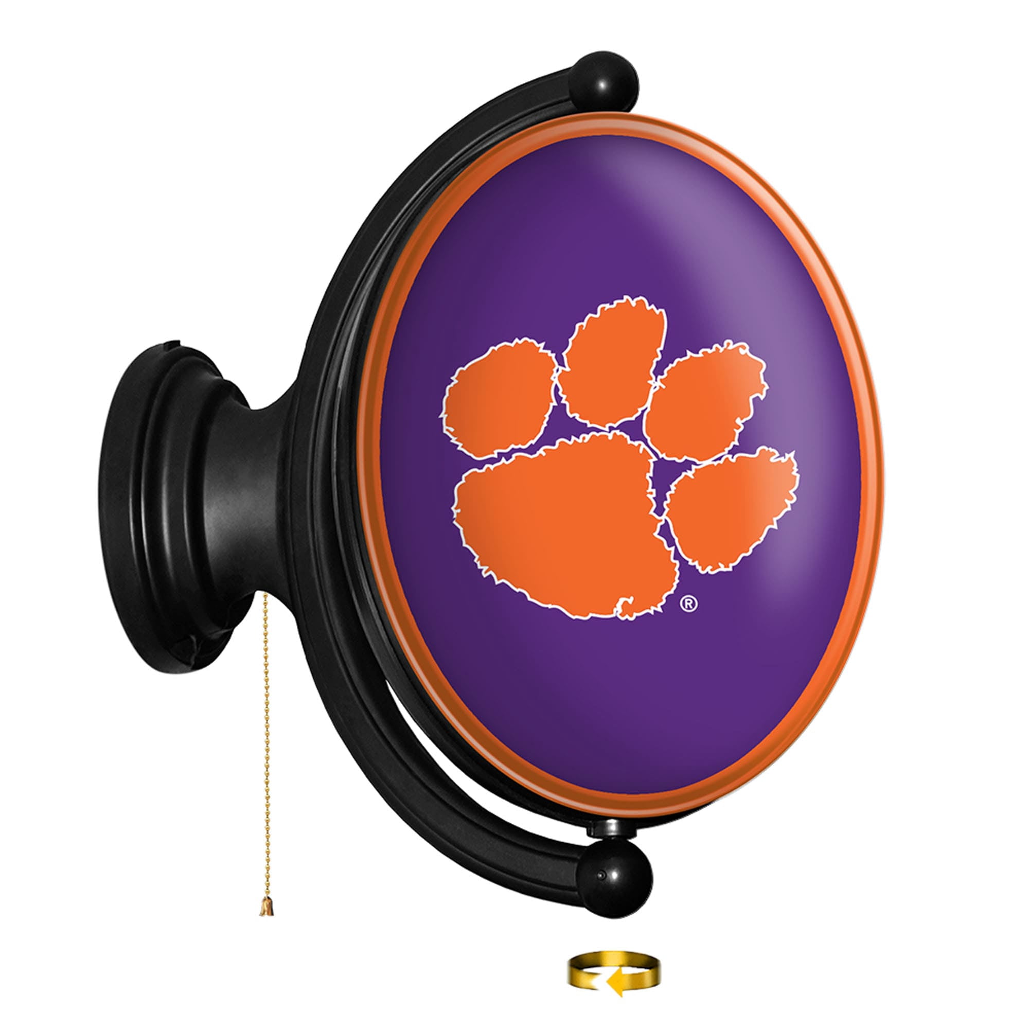 Clemson Tigers Logo 21'' x 23'' Rotating Lighted Wall Sign - Walmart.com