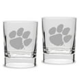 thumbnail image 1 of Clemson Tigers Set of 2 Square Double Old Fashioned Glasses, 1 of 1