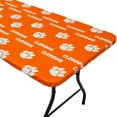thumbnail image 1 of Clemson Tigers Tailgate Fitted Tablecloth, 72" x 30", 6 ft table - 72" x 30", 6 ft table, 1 of 5