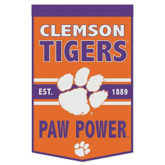 WinCraft Clemson Tigers 24" x 38" Primary Logo Banner