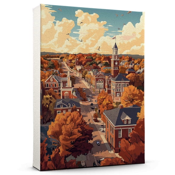 Clemson Travel Canvas, South Carolina Canvas Print,Clemson Canvas Wall Art,South Carolina Travel Wall Art, Travel Print, Travel Gift -103AZ306