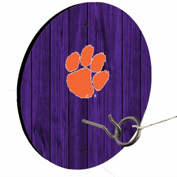 Clemson University Purple Ring Toss Lawn Game