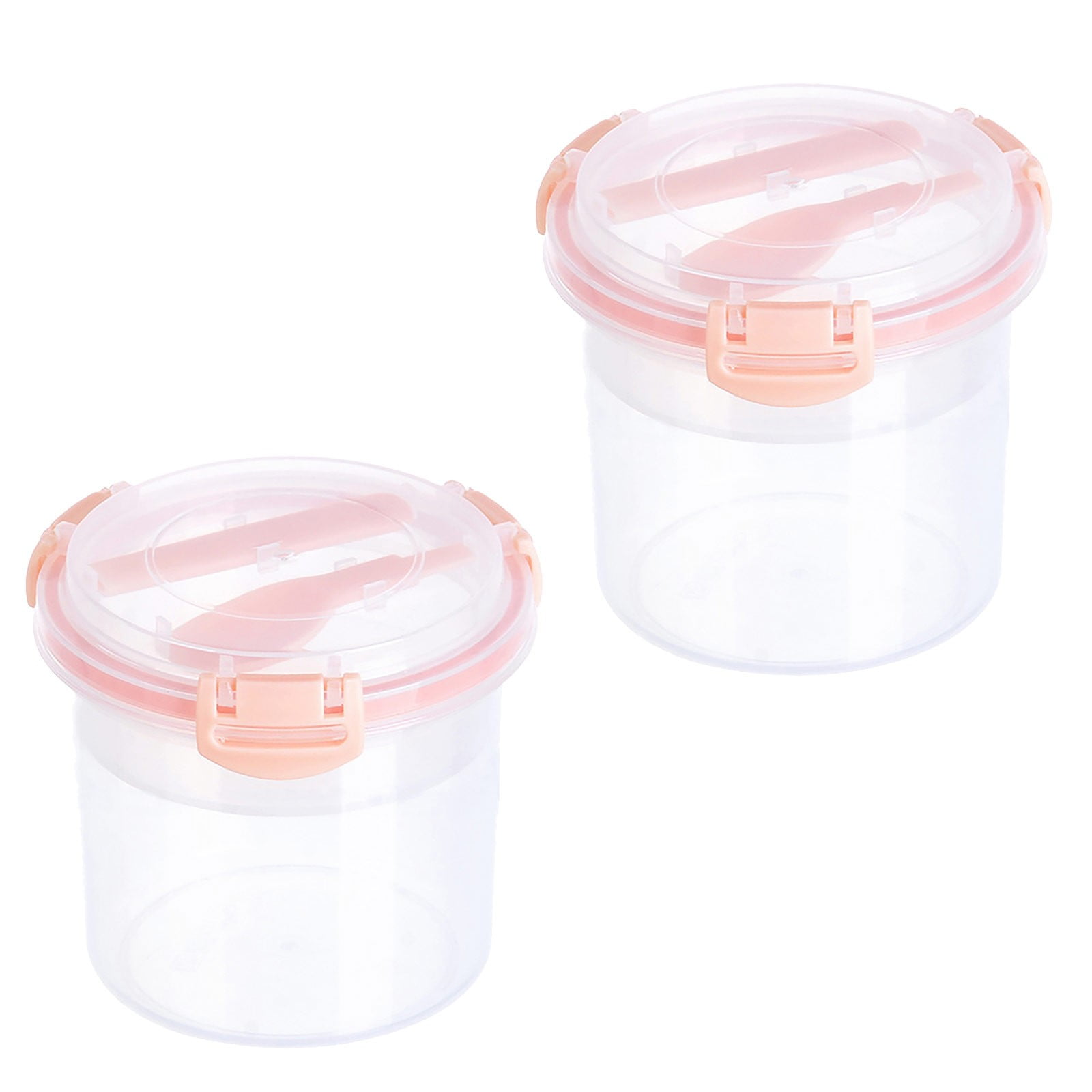 Clenance Portable Reusable Parfait Cups With Lids Yogurt Cup With Topping Cereal Or Oatmeal 6379