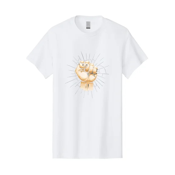 Clenched-Fist Mens Graphic Tee, 100% Cotton, Casual Summer Wear