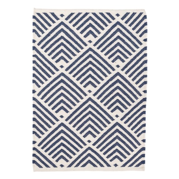 Dash & Albert Cleo Handwoven Indoor/Outdoor Rug, 3' x 5', Navy