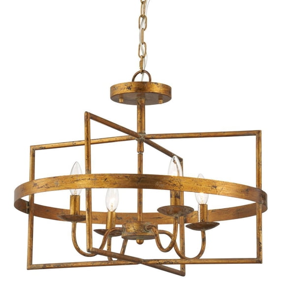 Cleo Semi-Flush Convertible Chandelier