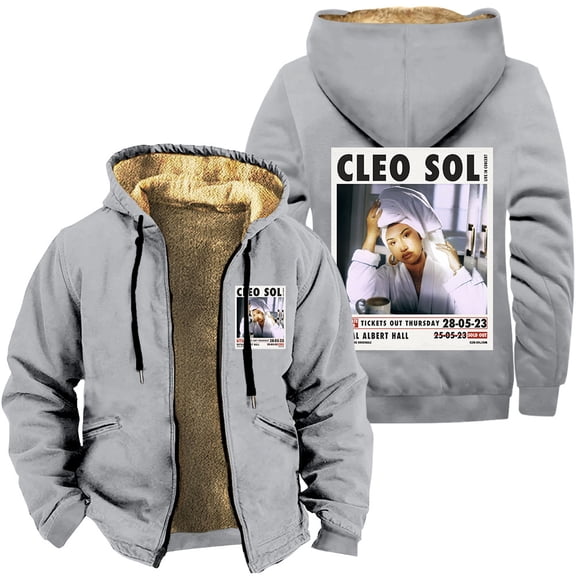 Cleo Sol Zipper Hoodies 3D Cosplay Jackets Hip Hop Thick Sweatshirt Streetwear Coat