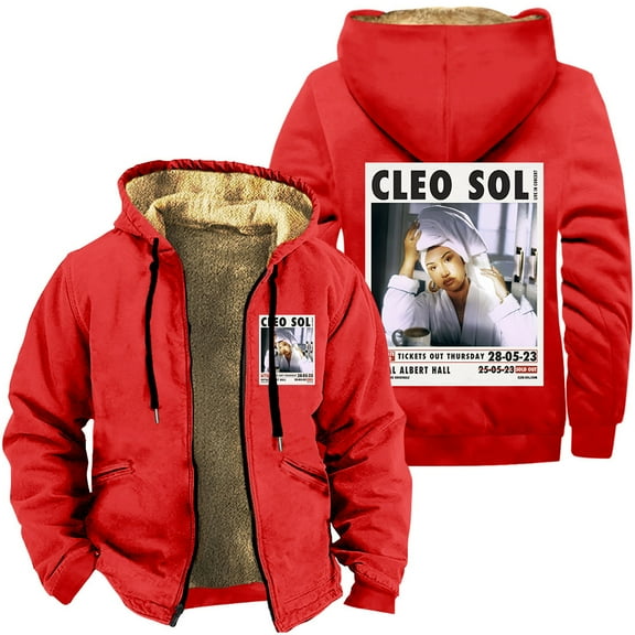 Cleo Sol Zipper Hoodies 3D Cosplay Jackets Hip Hop Thick Sweatshirt Streetwear Coat