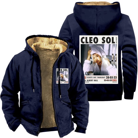 Cleo Sol Zipper Hoodies 3D Cosplay Jackets Hip Hop Thick Sweatshirt Streetwear Coat