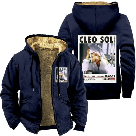 Cleo Sol Zipper Hoodies 3D Cosplay Jackets Hip Hop Thick Sweatshirt Streetwear Coat