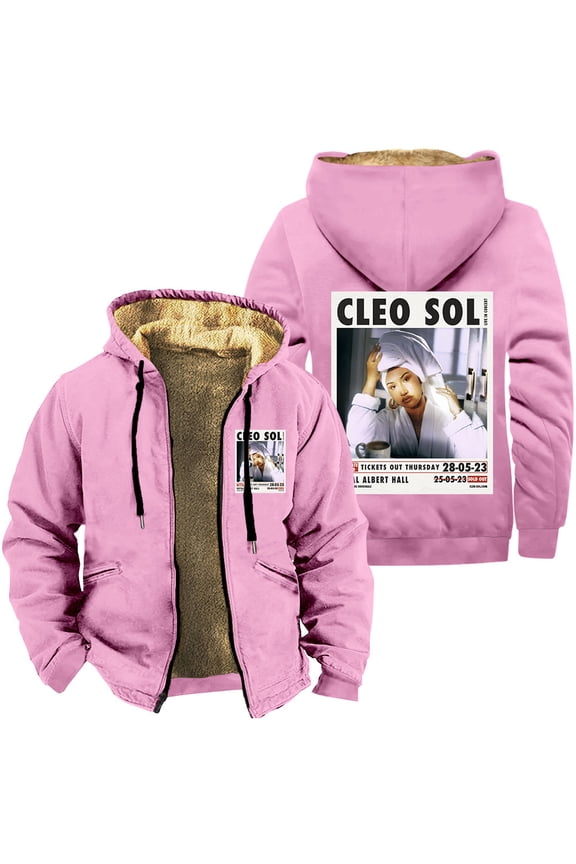 Cleo Sol Zipper Hoodies 3D Cosplay Jackets Hip Hop Thick Sweatshirt Streetwear Coat