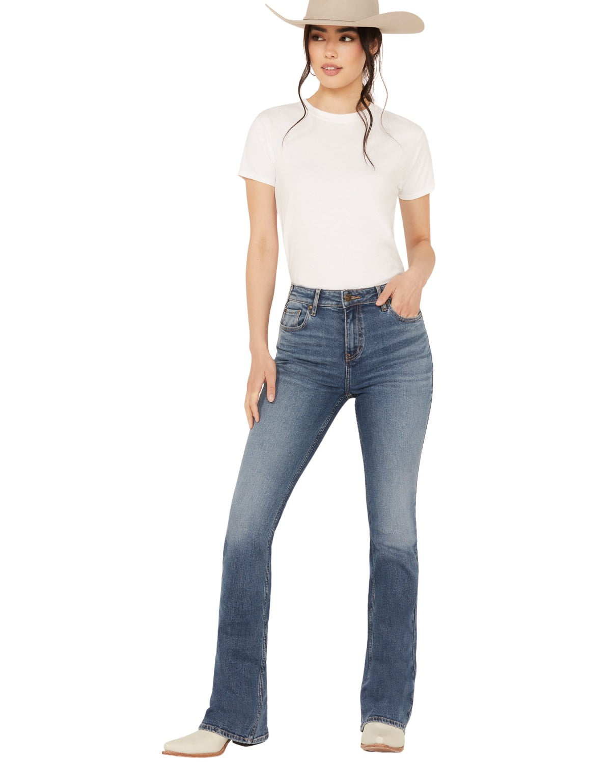 Slim bootcut jeans womens deals