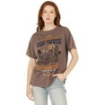 thumbnail image 1 of Cleo + Wolf Women's Music Festival Oversized Graphic Tee Purple S/M  US, 1 of 4
